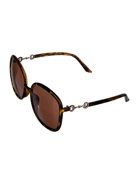 Gucci 1955 Horsebit Accent Square Sunglasses 